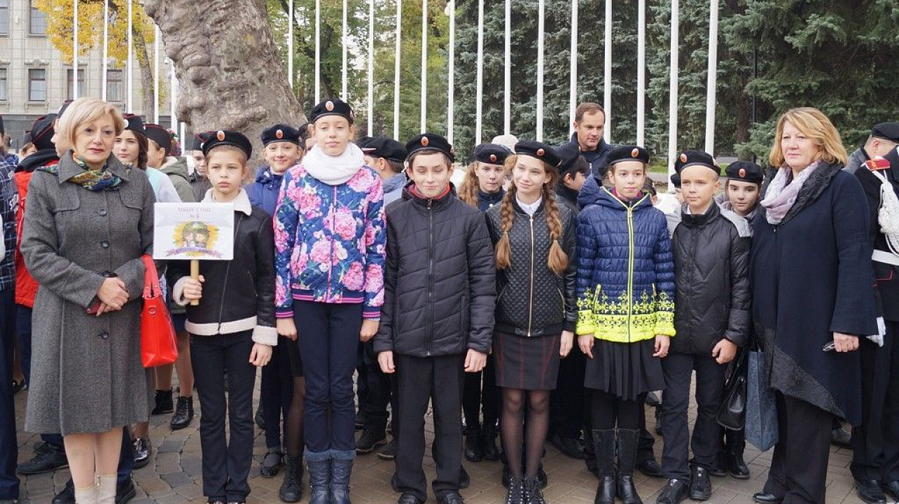 Учащиеся Западного округа приняли участие в праздновании Дня кубанского казачества