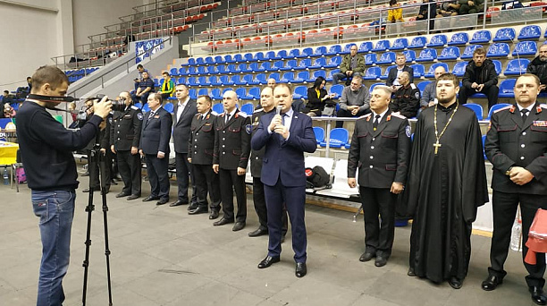 Дмитрий Коломиец принял участие в церемонии открытия первенства по рукопашному бою