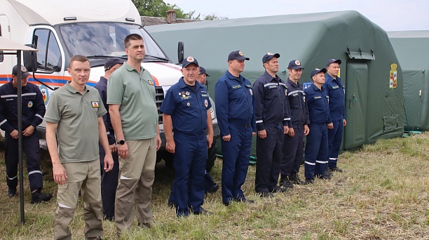 Служба спасения Краснодара приняла участие в краевых тактико-специальных учениях в Гулькевичском районе