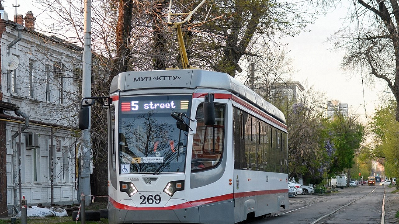В Краснодаре временно изменится схема движения трамвайных маршрутов № 5 и № 8