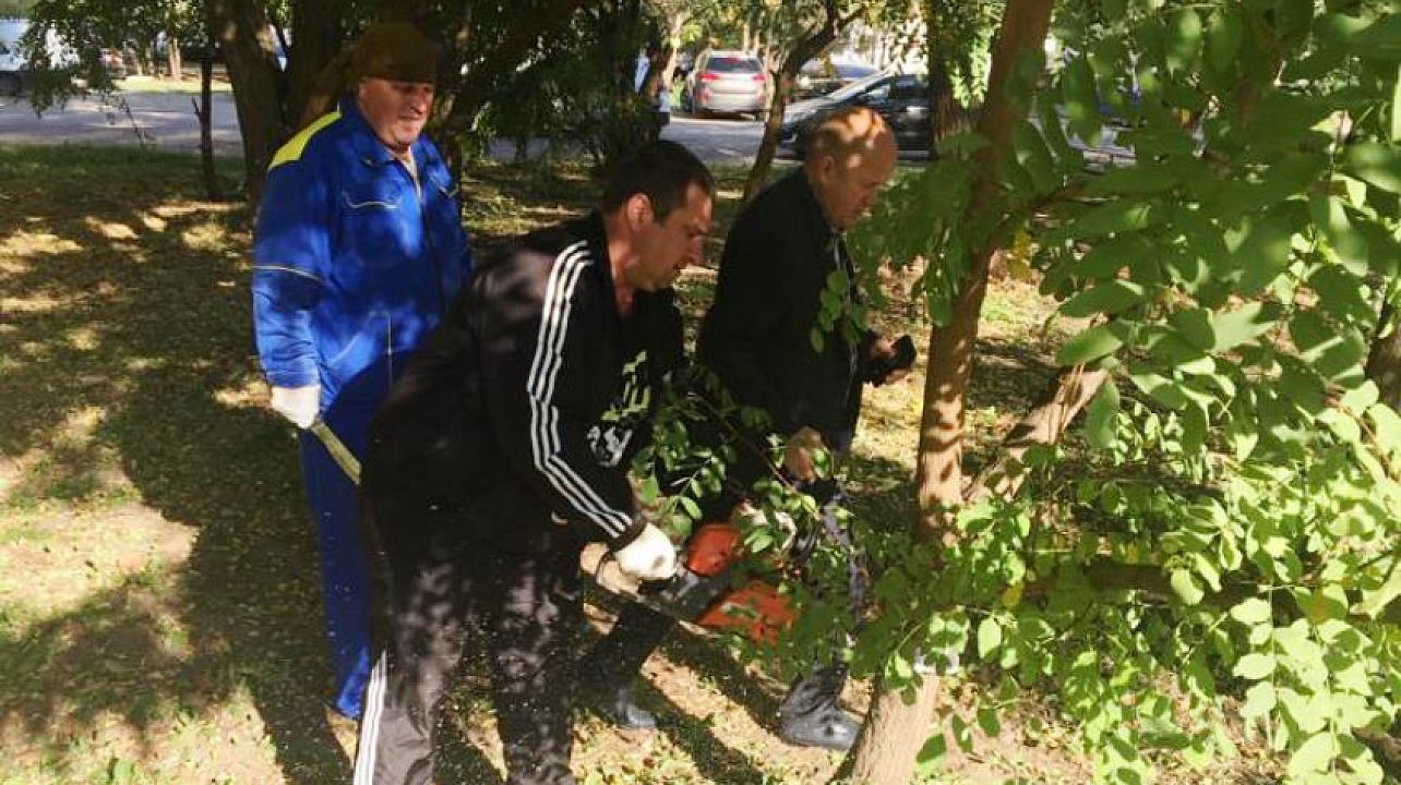 В Юбилейном микрорайоне прошел субботник