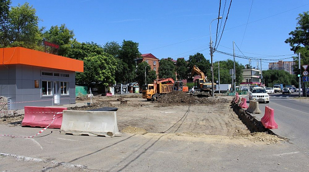 В Краснодаре начались работы по благоустройству территории на пересечении улиц им. Стасова и Бургасской