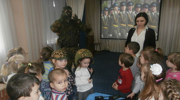 В детском саду № 139 прошла встреча с солдатами