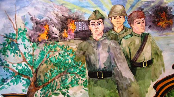 В МБОУ СОШ № 67 завершился конкурс плакатов «На защите Родины»