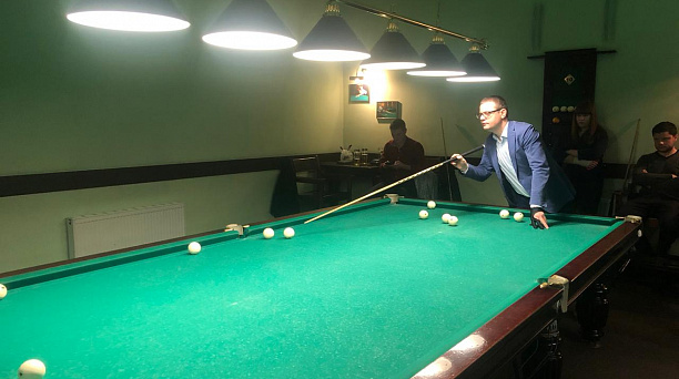 Команда Западного внутригородского округа выиграла в соревнованиях по бильярду