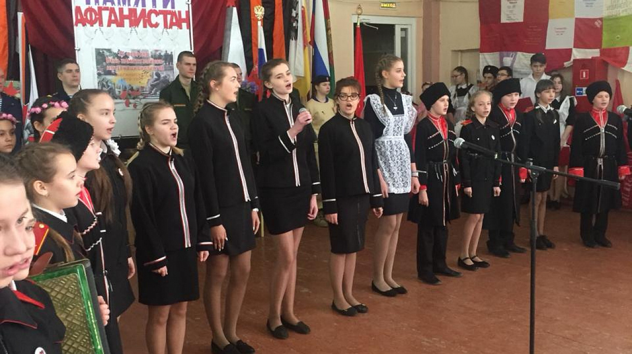 Ученики казачьих классов вступили в «Юнармию»
