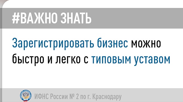 Зарегистрировать бизнес можно быстро и легко с типовым уставом