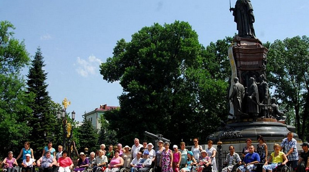 Инвалиды Центрального округа приняли участие в марафоне «Мы есть у тебя, Краснодар!»